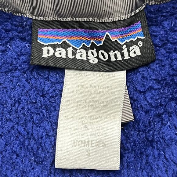 Patagonia Pullover Womens Small Fleece Deep Pile Synchilla Snap T Retro Cozy - Picture 5 of 9